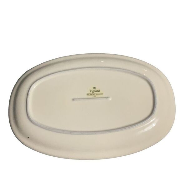 Tognana Porcelain Oval Serving Platter 13” Ovenware Made in Italy - Picture 5 of 6
